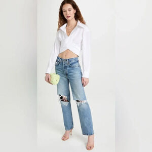 redone 90s crop low slung jeans